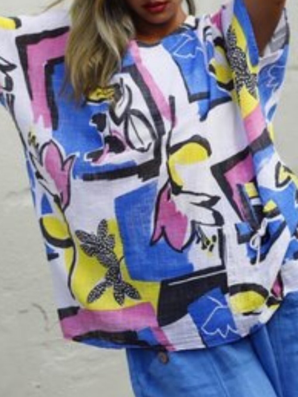 Plus Size 2X 3X Froccella Italy 100% Linen Top - Oversized Fit